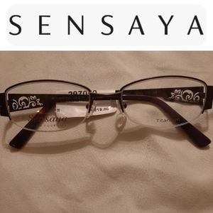 NWT RX-ABLE  Womens Violet Sensaya Titanium Eyeglass frames SEN69